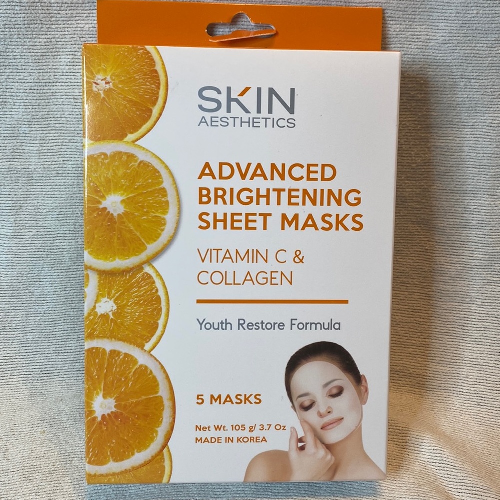 Skin Aesthetics Advanced Brightening Face Mask Package of 5